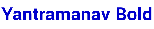Yantramanav Bold font